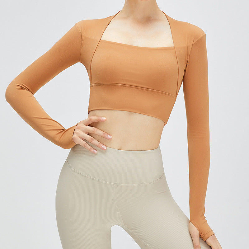 Yoga Clothes Long-sleeved Women's Lulu Sports Top Running Fitness Clothes